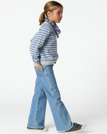 CRISS-CROSS POCKET PANTS BLUE