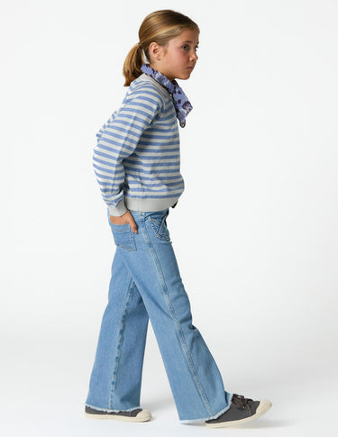 CRISS-CROSS POCKET PANTS BLUE