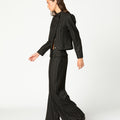 PANTALON BOTONES RAYA ANTRACITA