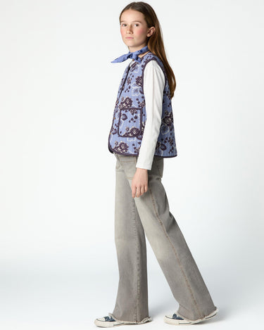 VINTAGE ANILINE BLUE PRINT VEST