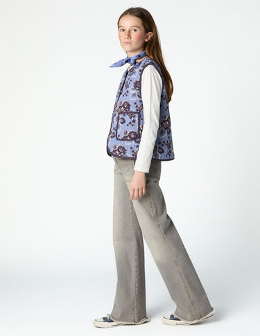 VINTAGE ANILINE BLUE PRINT VEST