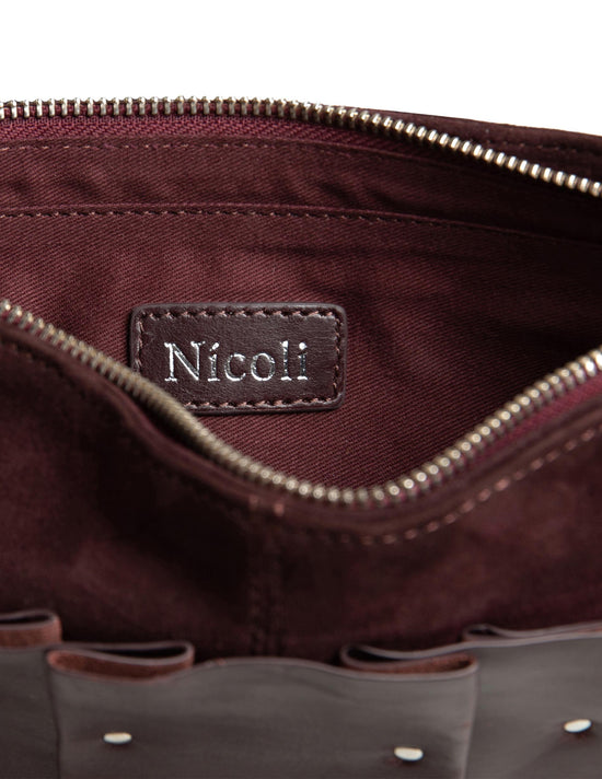 BOLSO PLEATS GRANATE