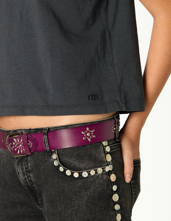 ANTHRACITE CROPPED T-SHIRT NN