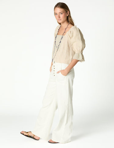 CAMISA LINO LACE CAPPUCCINO
