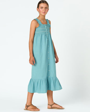 STRAPPY HONEYCOMB DRESS