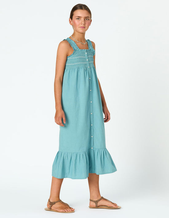 STRAPPY HONEYCOMB DRESS
