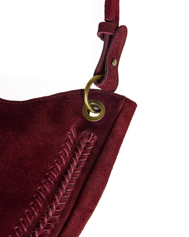 BOLSO SERRAJE ESPIGA BURGUNDY