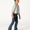 CAMISA BRIGHT FLOWERS BLUE