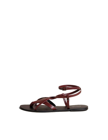 BURGUNDY SANDAL