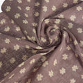 SCARF PRINT LEAF SMOKE