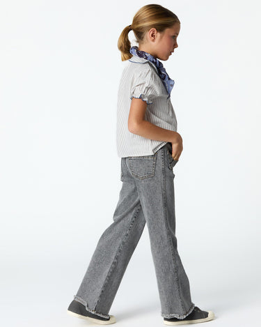 GRAY CROSSED POCKET TROUSERS