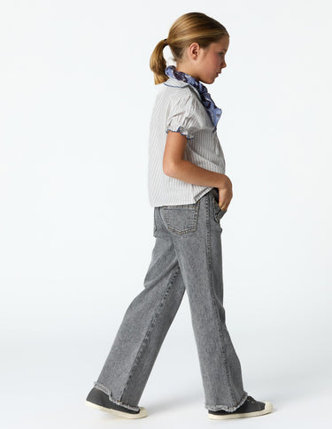 GRAY CROSSED POCKET TROUSERS