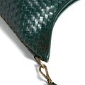 BOLSO TRENZADO PIEL VERDE