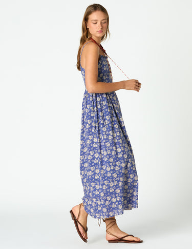 STRAPPY WAVE PRINT DRESS