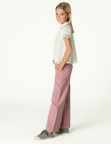 "NN" Embroidered Corduroy Trousers
