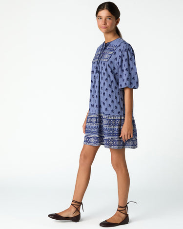 BUTI BLUE PRINT DRESS
