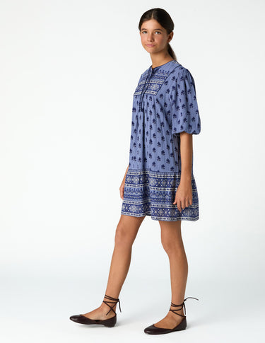 BUTI BLUE PRINT DRESS
