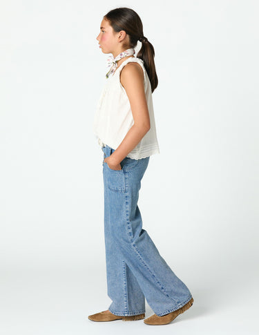 DENIM POCKET JEANS BLUE