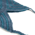 Blue multicolored knit bag