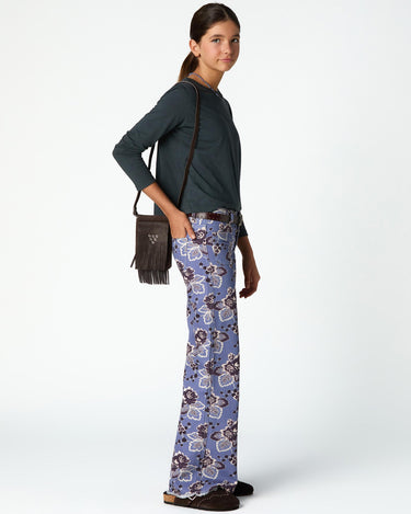 VINTAGE ANILINE BLUE PRINT POCKET TROUSERS