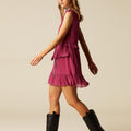 MULBERRY LAYERED DRESS