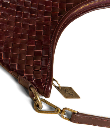 BOLSO TRENZADO MINI MARRÓN