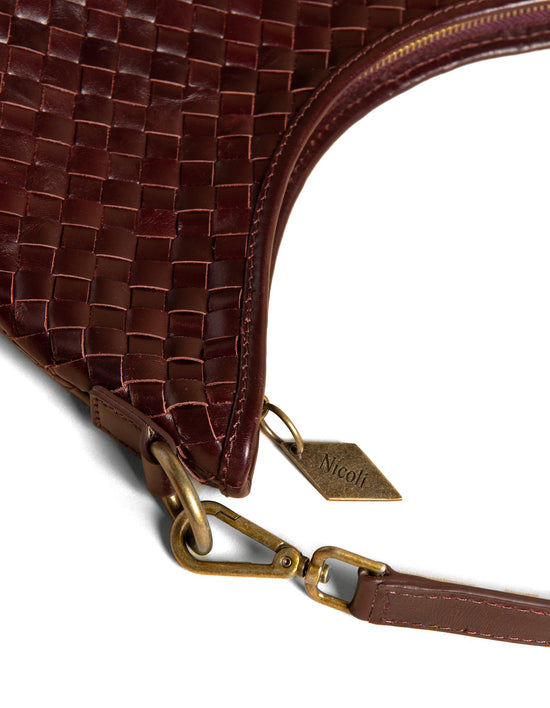 BOLSO TRENZADO MINI MARRÓN
