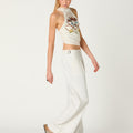 ECLU DENIM BUCKLE TROUSERS