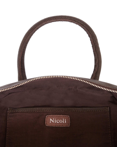 BOLSO BOWLING MARRÓN