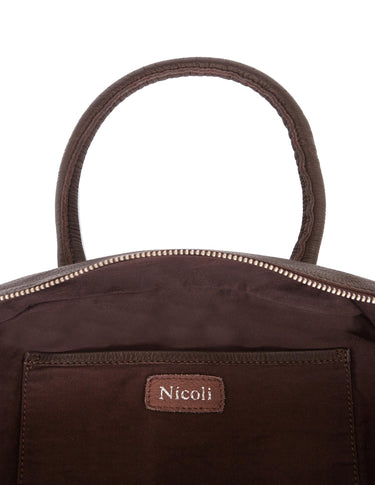 BROWN BOWLING BAG
