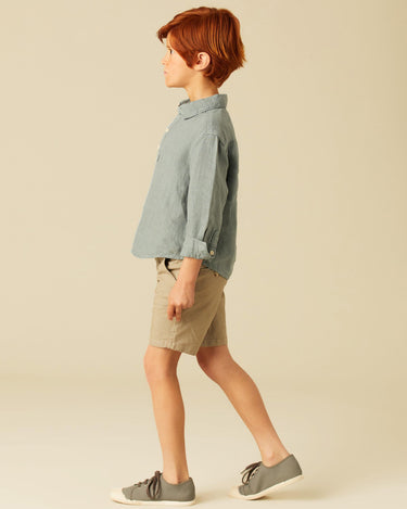 WALNUT STRIPED GREY SHORTS