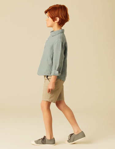 WALNUT STRIPED GREY SHORTS