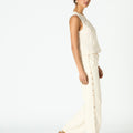 EMBROIDERED LINEN SHIRT ECRU