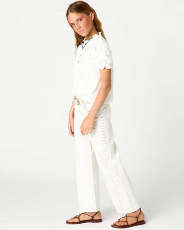 PUFF SLEEVE T-SHIRT WHITE