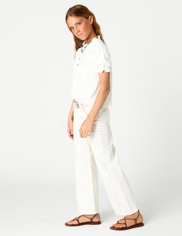 PUFF SLEEVE T-SHIRT WHITE