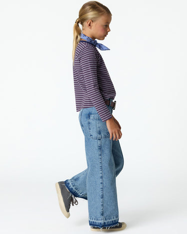 PURPLE STRIPED T-SHIRT