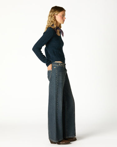 PANTALÓN HEBILLAS CINTURILLA DARK BLUE