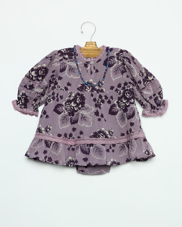 VINTAGE OVERCAST PRINT DRESS