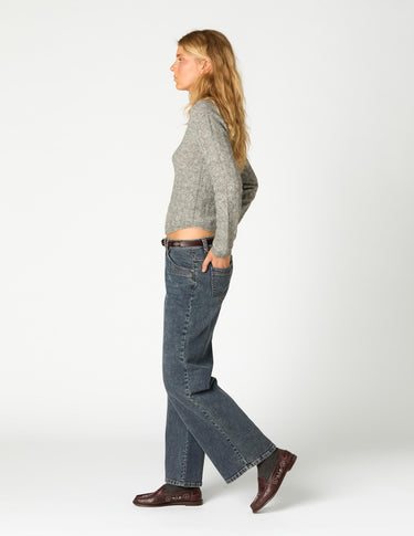 TOP PUNTO ESCOTE REDONDO LIGHT GREY