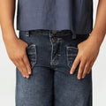DENIM POCKET TROUSERS
