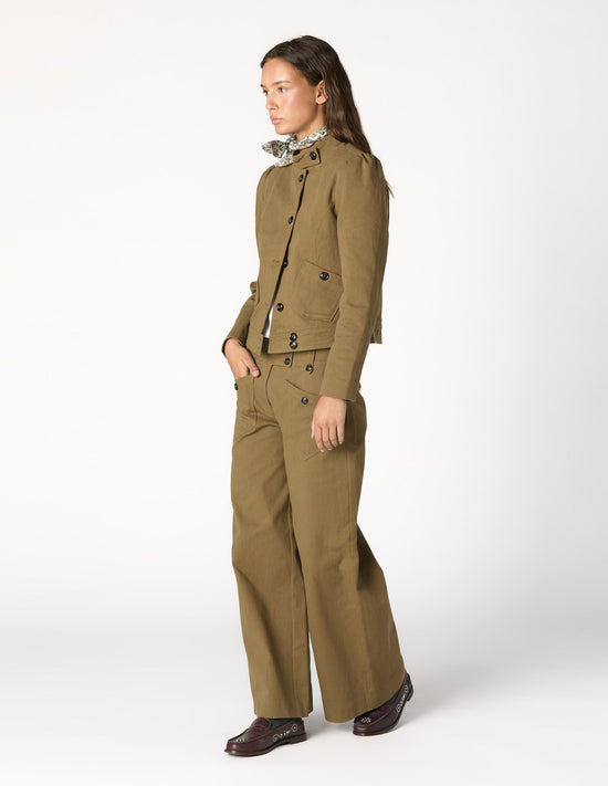 BLAZER BOLSILLOS BOTÓN KHAKI
