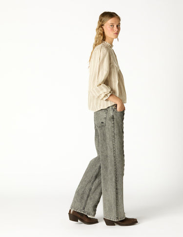 CHOCOLATE ARROW LACE SHIRT