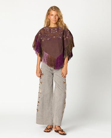 EMBROIDERED PONCHO