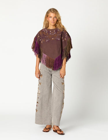 EMBROIDERED PONCHO