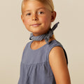 BLUE SLEEVELESS T-SHIRT