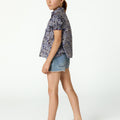 BLUE DENIM SHORTS