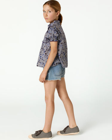 BLUE DENIM SHORTS