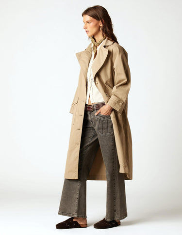 SAND TWILL COAT