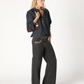 PANTALÓN BORDADO CINTURILLA BLACK