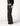 BLACK EMBROIDERED WAISTBAND TROUSERS